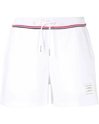 Thom Browne - Logo-patch Sweat Shorts - Lyst