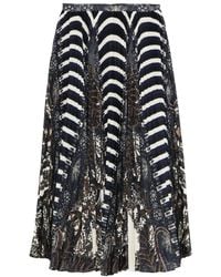 Ulla Johnson - Plooirok Met Paisley-Streep - Lyst