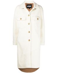 Apparis - Wes Single-breasted Faux-shearling Coat - Lyst