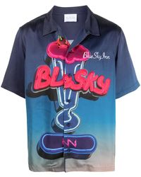 BLUE SKY INN - Logo-Print Short-Sleeved Shirt - Lyst