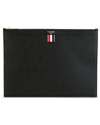 Thom Browne - Stripe Zip Clutch Bag - Lyst