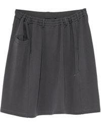 BONBOM - Logo-Print Drawstring Skirt - Lyst