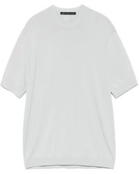 Low Brand - Fine-Knit T-Shirt - Lyst