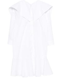 Viktor & Rolf - Ruffled Shirt Midi Dress - Lyst