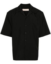 Marni - Cuban-collar Wool Shirt - Lyst