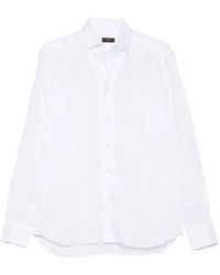 Barba Napoli - Button-Down Linen Shirt - Lyst