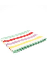 Bimba Y Lola - Logo-jacquard Striped Beach Towel - Lyst