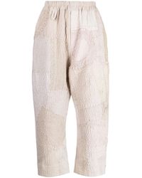 By Walid - Gerald Linen Cropped Pants - Lyst