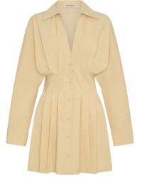 Nicholas - Vestido camisero Fabienne con botones y pliegues - Lyst