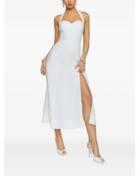 Reformation - Neckholder-Kleid mit Schlitz - Lyst