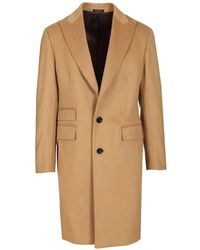 Al Duca d'Aosta - Peak-Lapel Single-Breasted Coat - Lyst