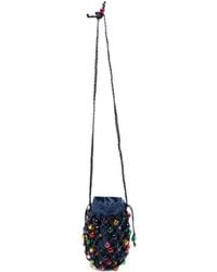 Marina Rinaldi - Sac Porté Épaule Orné De Perles À Lien De Resserrage - Lyst