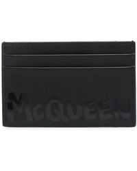 McQueen - Kartenetui Mit Logo-Print - Lyst