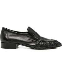 The Row - Geraffte Loafer - Lyst