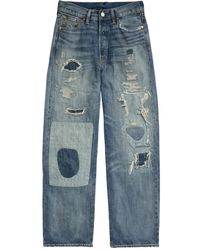 RRL - Jean À Effet Usé - Lyst
