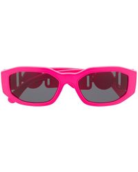 Versace - Medusa Biggie Oval Frame Sunglasses - Lyst