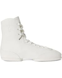 Polo Ralph Lauren - Pony Ballerina Lace-Up High-Top Sneakers - Lyst
