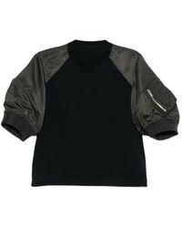 Sacai - T-Shirt À Manches Bouffantes - Lyst