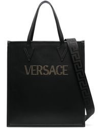 Versace - Shopper mit Logo-Applikation - Lyst