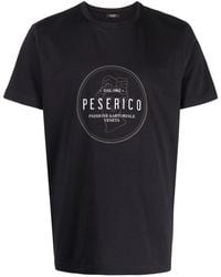 Peserico - T-Shirt Mit Logo-Print - Lyst