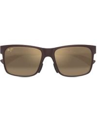 Maui Jim - Lunettes De Soleil À Monture Rectangulaire - Lyst