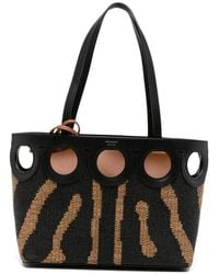 Ferragamo - Sac Cabas Gancini Médium À Motif Zébré - Lyst
