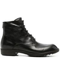 Officine Creative - Diary Lace-Up Leather Ankle Boots - Lyst