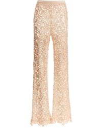 Norma Kamali - Pantalones de 'crochet' de - Lyst