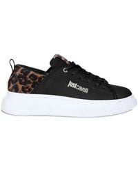 Just Cavalli - Leopard-Print Sneakers - Lyst