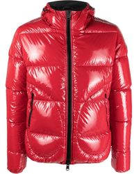 Herno - Logo-Patch Padded Hooded Jacket - Lyst