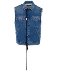 Ann Demeulemeester - Button Closure Sleeveless Gilet - Lyst
