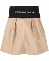 Alexander Wang - Shorts Met Logo Taille - Lyst