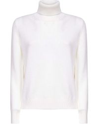Blanca Vita - Pull Côtelé À Col Roulé - Lyst