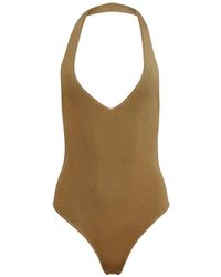 Toccin - Kayleigh Halter Bodysuit - Lyst