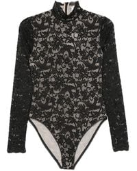 Zimmermann - Floral-Lace High-Neck Bodysuit - Lyst