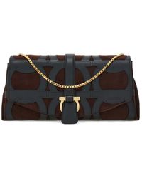 Ferragamo - Femmes Sac À Bandoulière Avec Rabat (S) Noir - Lyst