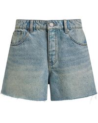 12 STOREEZ - Raw-Cut Denim Shorts - Lyst