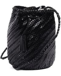Dragon Diffusion - Pompom Double Jump Leather Bucket Bag - Lyst