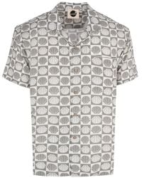 Boardies - Chemise Imprimée Ilfracombe À Col Cubain Et Imprimé Coquillage - Lyst