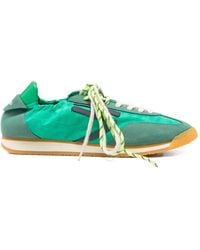 PURAAI - Panelled Lace-Up Sneakers - Lyst