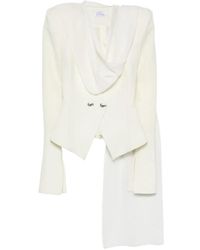 Vestiaire d'un Oiseau Libre - Draped Bird-Motif Jacket - Lyst
