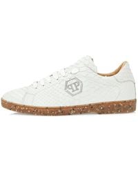 Philipp Plein - Python Leather Sneakers - Lyst