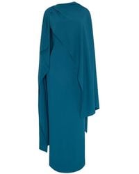 ROKSANDA - Deena Cape-Detail Maxi Dress - Lyst