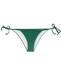 DSquared² - Logo-Print Side-Tie Bikini Bottoms - Lyst