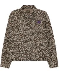 Needles - Giacca Con Stampa Leopardata - Lyst