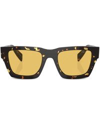 Prada - Tortoiseshell-Effect Square Sunglasses - Lyst