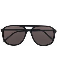 Saint Laurent - Tinted Pilot-frame Sunglasses - Lyst