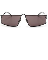 Saint Laurent - Metallic Square-framed Sunglasses - Lyst