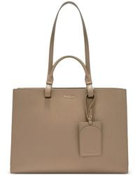 Furla - Large Deva Logo-Plaque Tote Bag - Lyst