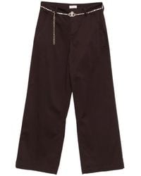 Liu Jo - Zip Cropped Trousers - Lyst